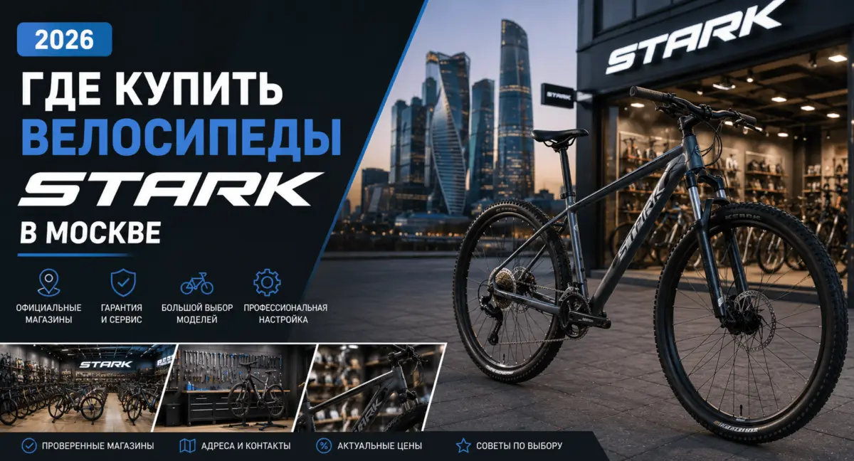 Где купить велосипеды Stark в Москве 2026: обзор магазинов и дилеров