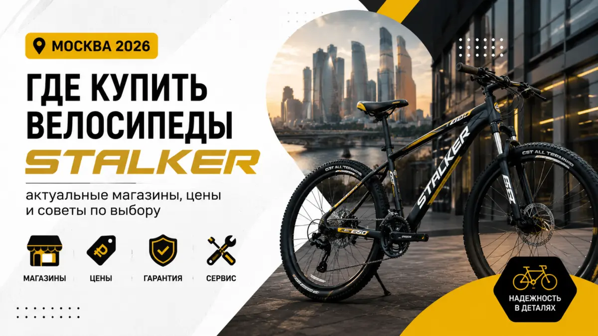 Где купить велосипеды Stalker в Москве в 2026 году: обзор магазинов и официальных продавцов