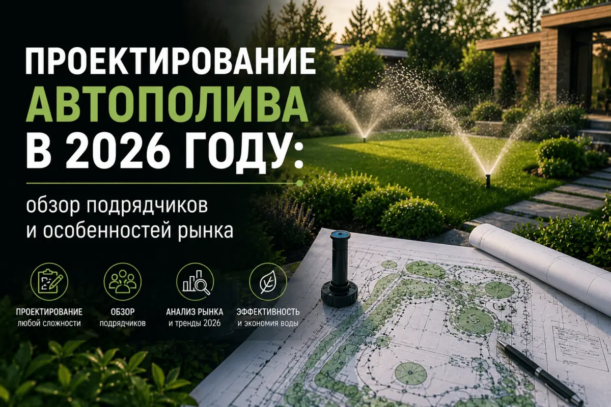 Проектирование автополива в 2026 году: обзор подрядчиков и особенностей рынка