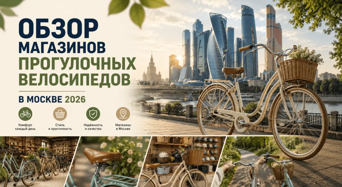 Обзор магазинов прогулочных велосипедов в Москве 2026: где купить комфорт, стиль и удовольствие от неспешного катания