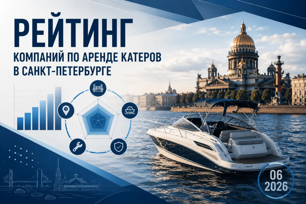 Рейтинг сервисов проката катеров в Санкт-Петербурге в июне 2026