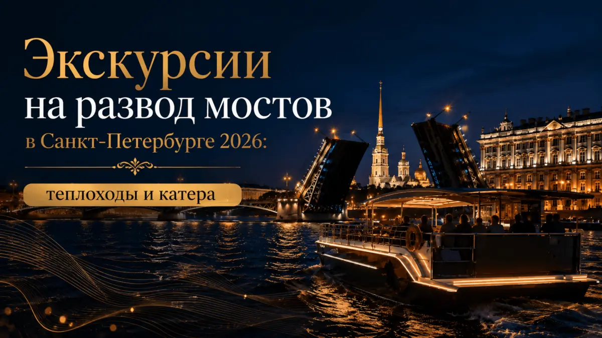Рейтинг экскурсий на развод мостов в Санкт-Петербурге 2026