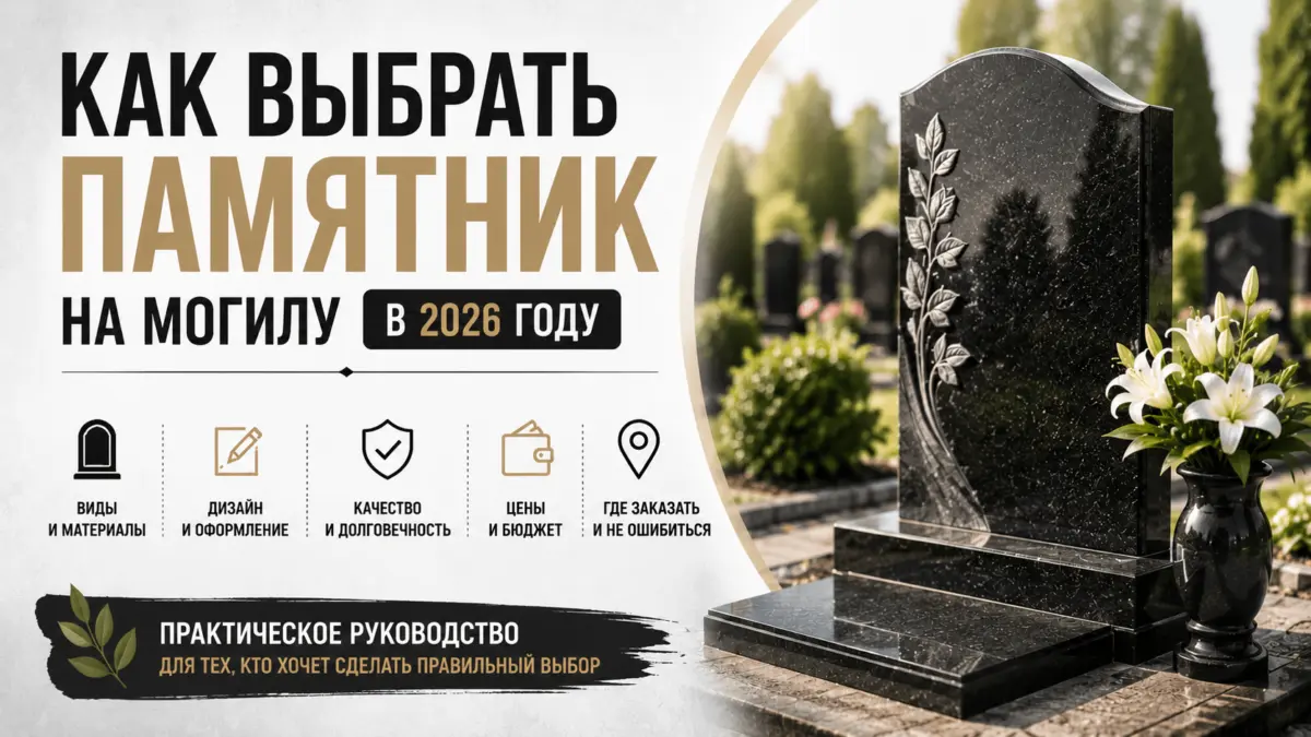 Как выбрать памятник на могилу в 2026 году: практическое руководство
