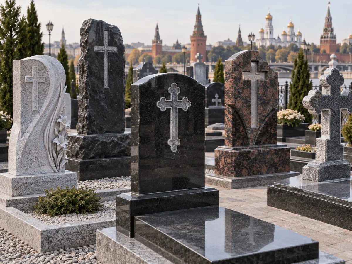 Памятники с крестом