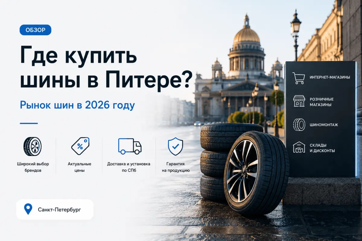 Где купить шины в Питере? Рынок шин в 2026 году
