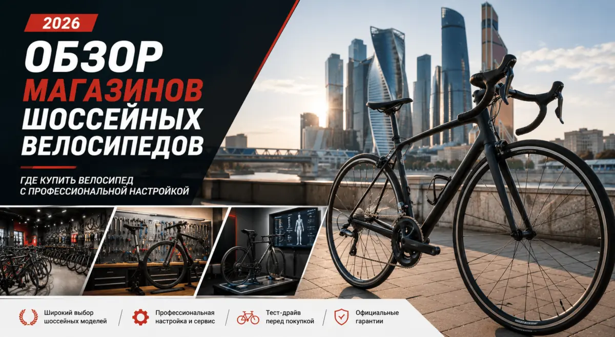 Обзор магазинов шоссейных велосипедов в Москве 2026: где купить велосипед с профессиональной настройкой