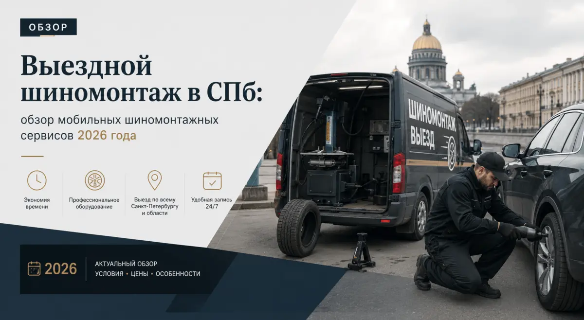 Выездной шиномонтаж в СПб: обзор мобильных шиномонтажных сервисов 2026 года