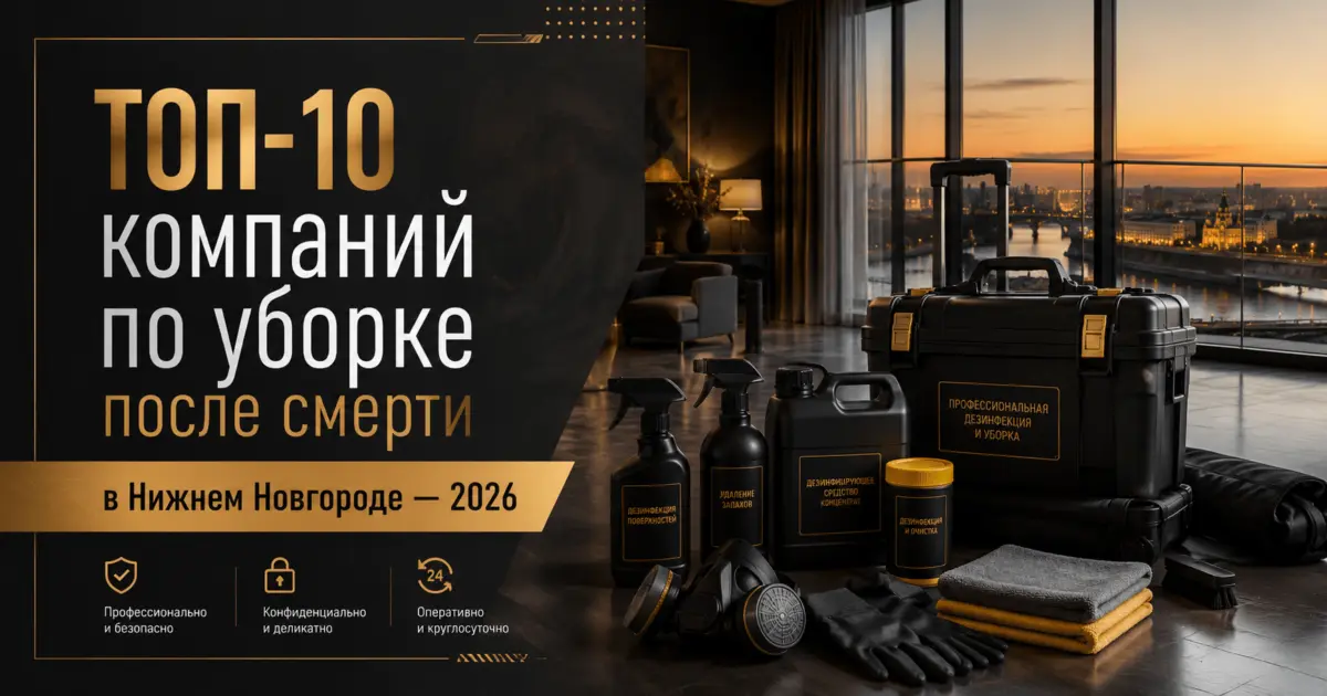 ТОП-10 компаний по уборке после смерти